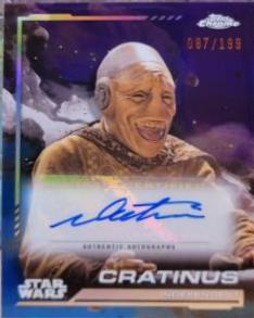 Dee Tails as Cratinus [Kamino Aqua Refractor] #AU-CI Star Wars 2024 Topps Chrome Autograph