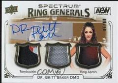 Dr. Britt Baker [Autograph] #RL-21 Wrestling Cards 2021 Upper Deck AEW Spectrum Ring Generals Relics Prices