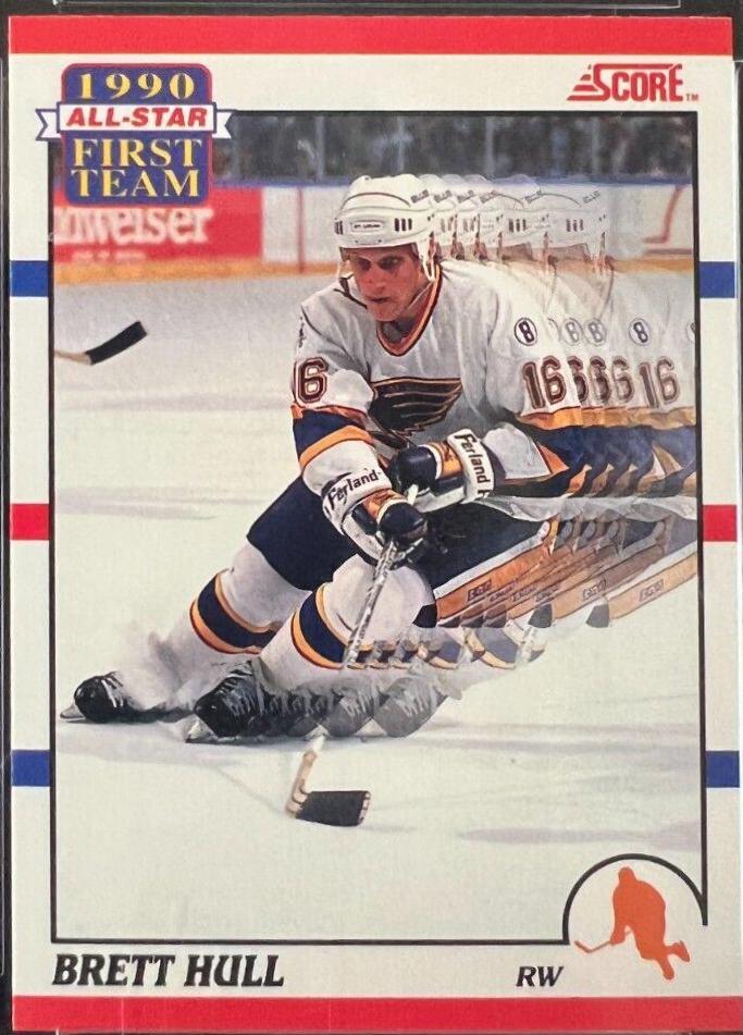 Brett Hull #317 Hockey Cards 1990 Score Canadian