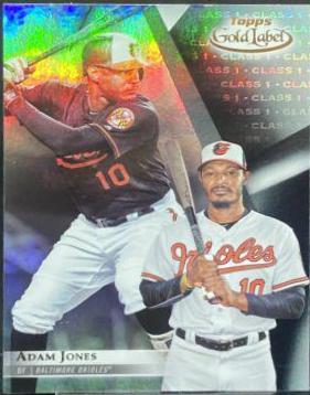 Adam Jones [Class 1 Black] #12 Baseball Cards 2018 Topps Gold Label