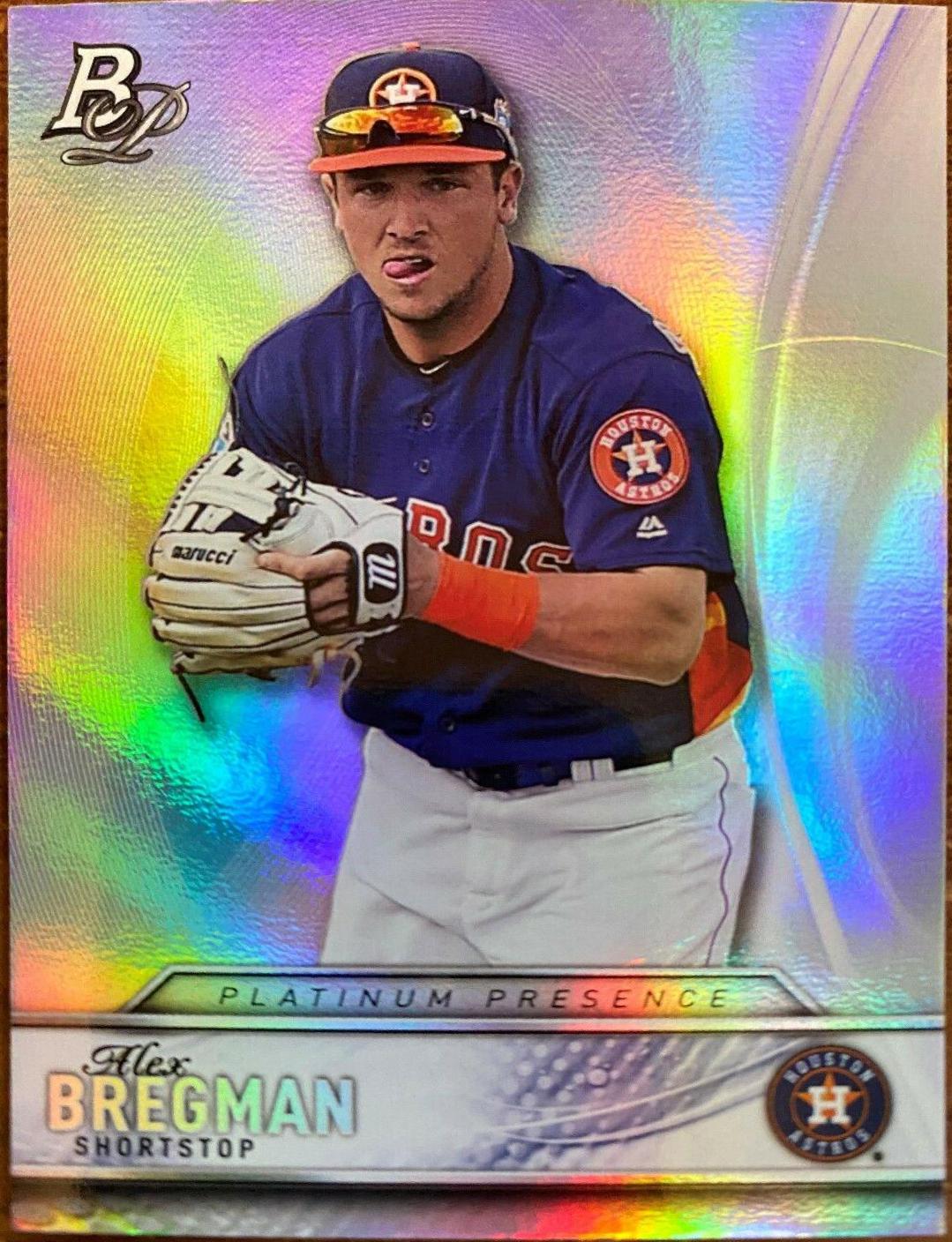 Alex Bregman #PP-4 Baseball Cards 2016 Bowman Platinum Presence