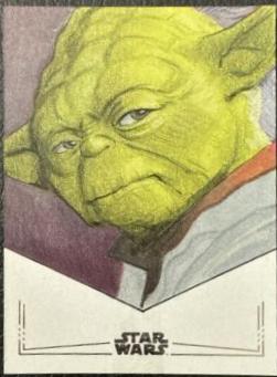 Stephane Leonardi Star Wars 2024 Topps Chrome Galaxy Sketch Card