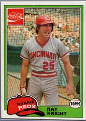 Ray Knight #8 Baseball Cards 1981 Coca Cola Prices