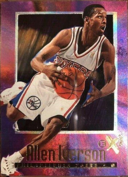 Allen Iverson #53 Basketball Cards 1996 Skybox E-X2000