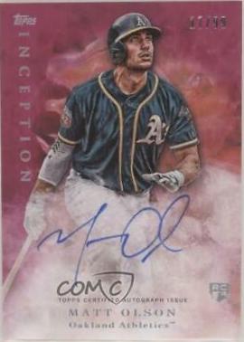 Matt Olson [Autograph Magenta] #129 Baseball Cards 2017 Topps Inception