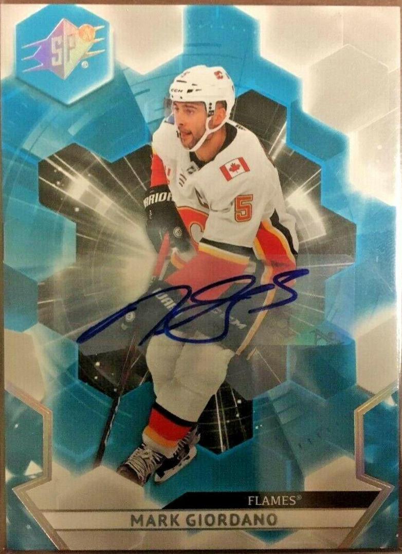 Mark Giordano [Autograph] #56 Hockey Cards 2020 SPx