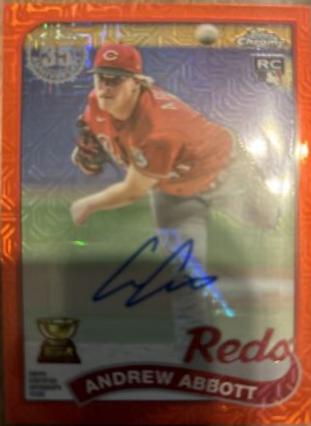 Andrew Abbott [Red] #89BA-AA Baseball Cards 2024 Topps 1989 Autograph