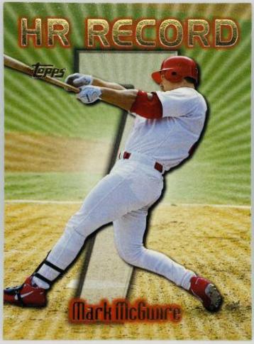 Mark McGwire [#7] #220 Baseball Cards 1999 Topps Home Run Record