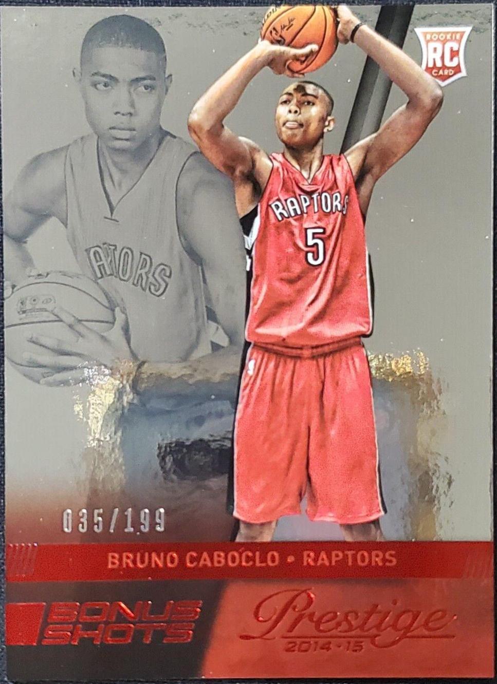 Bruno Caboclo [Bonus Shots Green] #184 Basketball Cards 2014 Panini Prestige