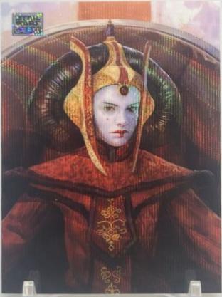 Queen Amidala #AN-9 Star Wars 2024 Topps Chrome Galaxy Art of Naboo