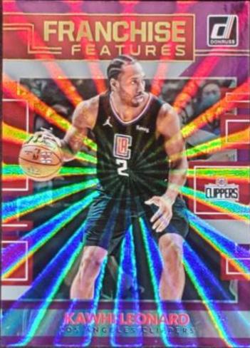 Kawhi Leonard [Purple Laser] #22 Basketball Cards 2022 Panini Donruss Franchise Features