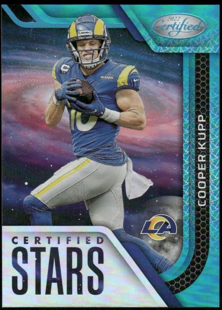 Cooper Kupp [Teal] #CS-16 Football Cards 2022 Panini Certified Stars