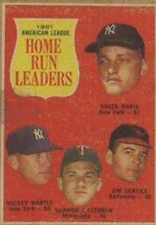 AL Home Run Leaders #53 Baseball Cards 1962 Venezuela Topps