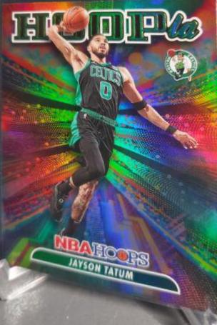 Jayson Tatum [Holo] #5 Basketball Cards 2022 Panini Hoops Hoopla