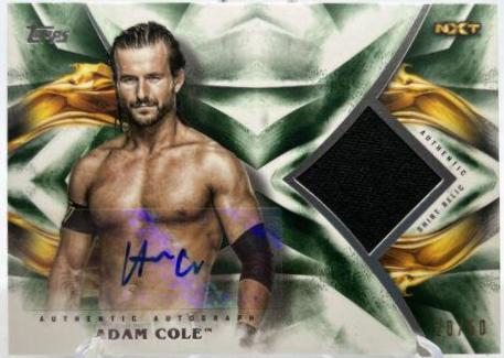 Adam Cole [Green] #UAR-AC Wrestling Cards 2019 Topps WWE Undisputed Auto Relic