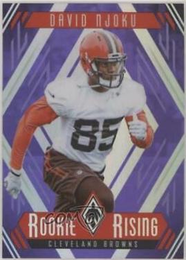 David Njoku [Purple] #RR-8 Football Cards 2017 Panini Phoenix Rookie Rising