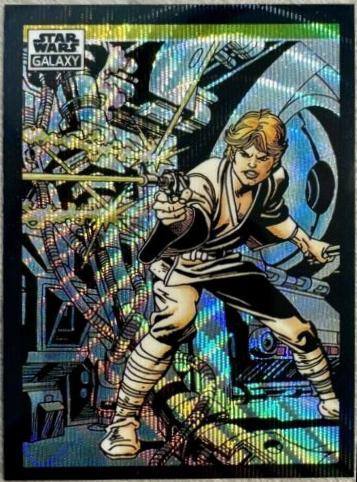 Luke Skywalker in Action! [Wave Refractor] #21 Star Wars 2022 Topps Galaxy Chrome