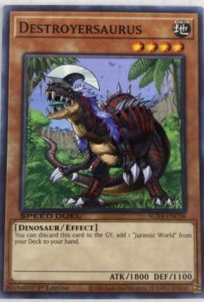 Destroyersaurus SGX4-ENC08 YuGiOh Speed Duel GX: Midterm Destruction