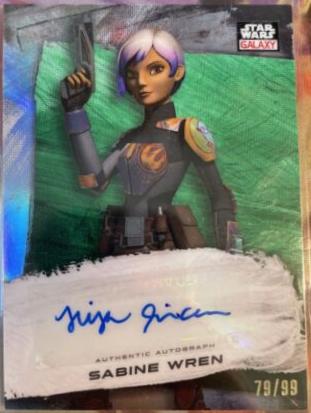 Tiya Sircar #GA-TS Star Wars 2022 Topps Galaxy Chrome Autograph