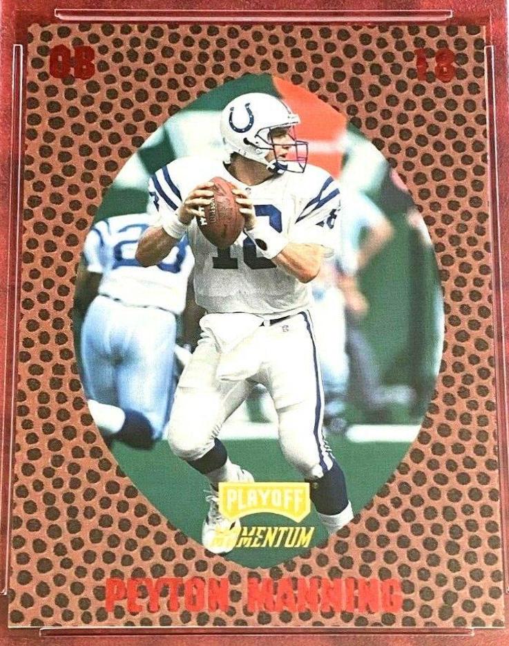 Peyton Manning [Retail Red] #146 Football Cards 1998 Playoff Momentum