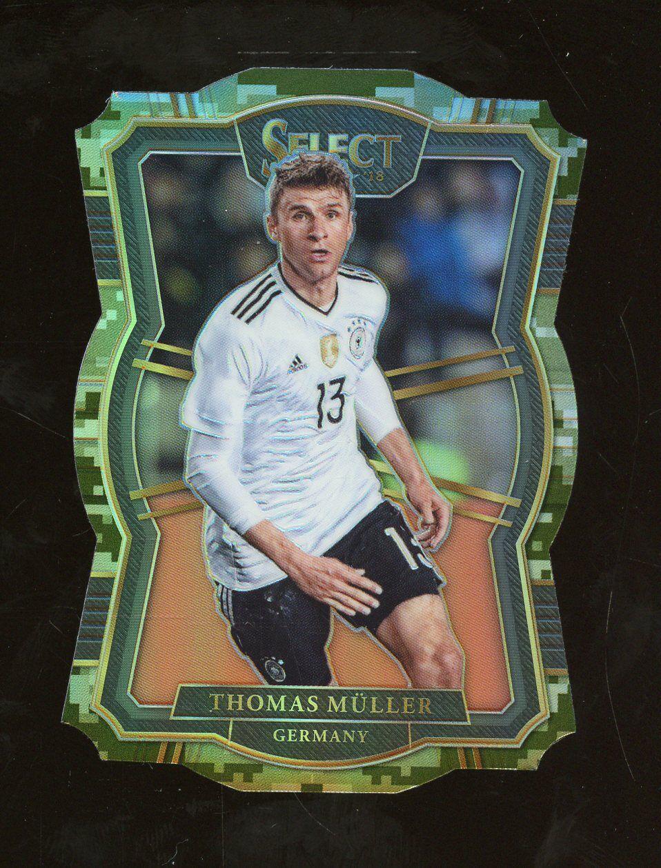 Thomas Muller [Camo Die Cut] #116 Soccer Cards 2017 Panini Select