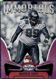 Warren Sapp [Purple] #110 Football Cards 2018 Panini Certified