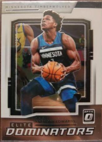 Anthony Edwards #20 Basketball Cards 2021 Panini Donruss Optic Elite Dominators