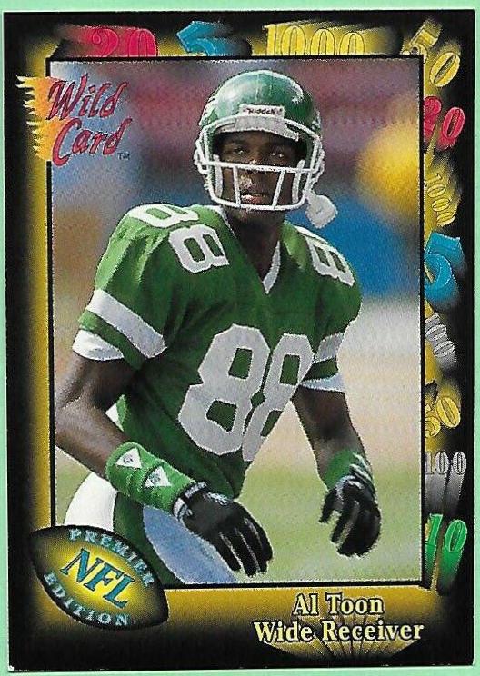 Al Toon #56 Football Cards 1991 Wild Card