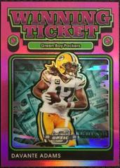 Davante Adams [Pink] #WT15 Football Cards 2021 Panini Contenders Optic Winning Ticket Prices