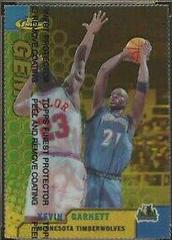 Kevin Garnett [Gold Refractor w/ Coating] #103 Basketball Cards 1999 Finest Prices