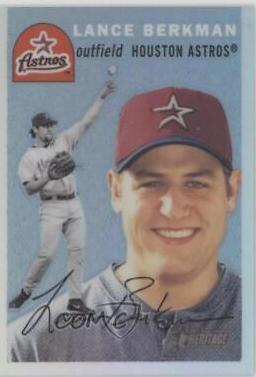 Lance Berkman [Retrofractor] #THC7 Baseball Cards 2003 Topps Heritage Chrome