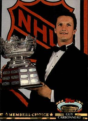 Guy Carbonneau #260 Hockey Cards 1992 Stadium Club