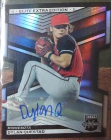 Dylan Questad [Aspirations Die-Cut] #112 Baseball Cards 2023 Panini Elite Extra Edition