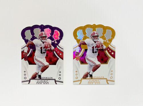 Tua Tagovailoa [Purple] #93 Football Cards 2020 Panini Chronicles Draft Picks Crown Royale