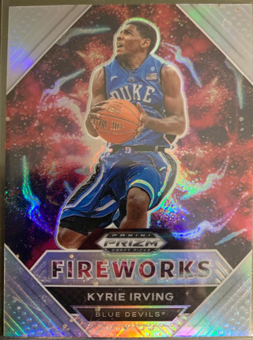 Kyrie Irving[silver prizm] #18 Basketball Cards 2021 Panini Prizm Draft Picks Fireworks