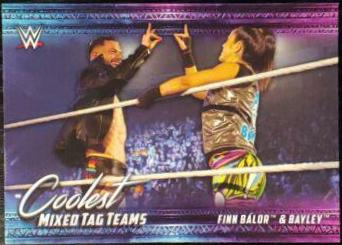 Finn Balor & Bayley #MT-2 Wrestling Cards 2021 Topps WWE Coolest Mixed Tag Teams