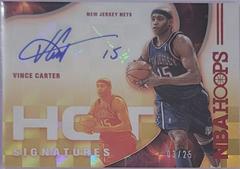 Vince Carter [Red] #HS-VCT Basketball Cards 2021 Panini Hoops Hot Signatures Prices