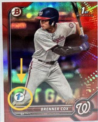 Brenner Cox [Red] #BD-196 Baseball Cards 2022 Bowman Draft 1st Edition