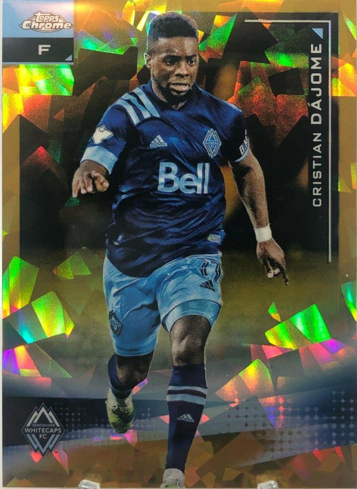 Cristian Dajome [Gold] #118 Soccer Cards 2021 Topps Chrome MLS Sapphire