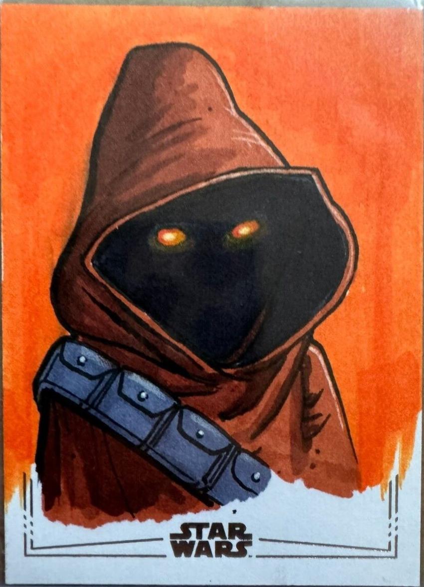 Darrin Pepe Star Wars 2024 Topps Chrome Sketch Card