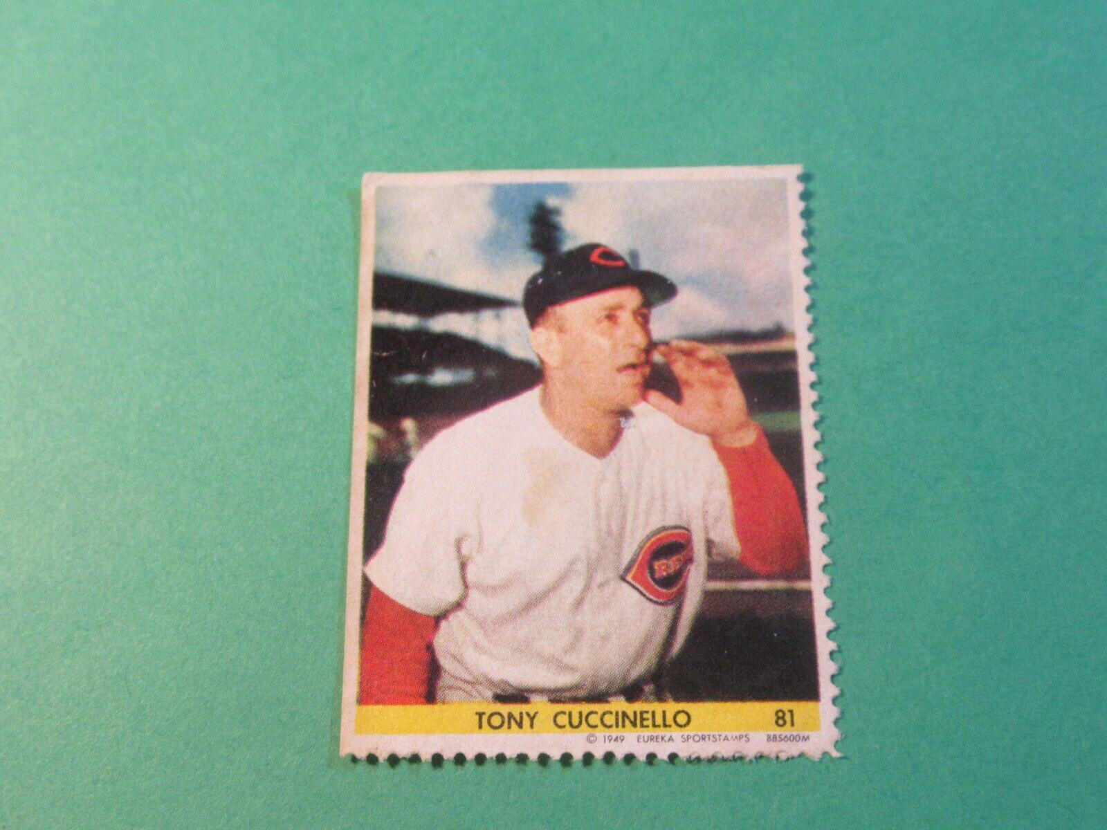 Tony Cuccinello #81 Baseball Cards 1949 Eureka Sportstamps