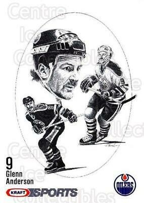 Glenn Anderson Hockey Cards 1986 Kraft Drawings