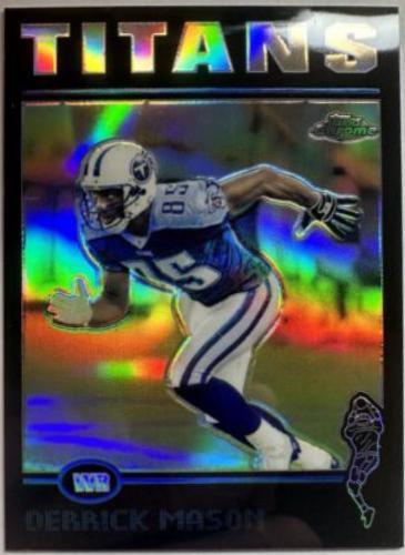 Derrick Mason [Black Refractor] #130 Football Cards 2004 Topps Chrome