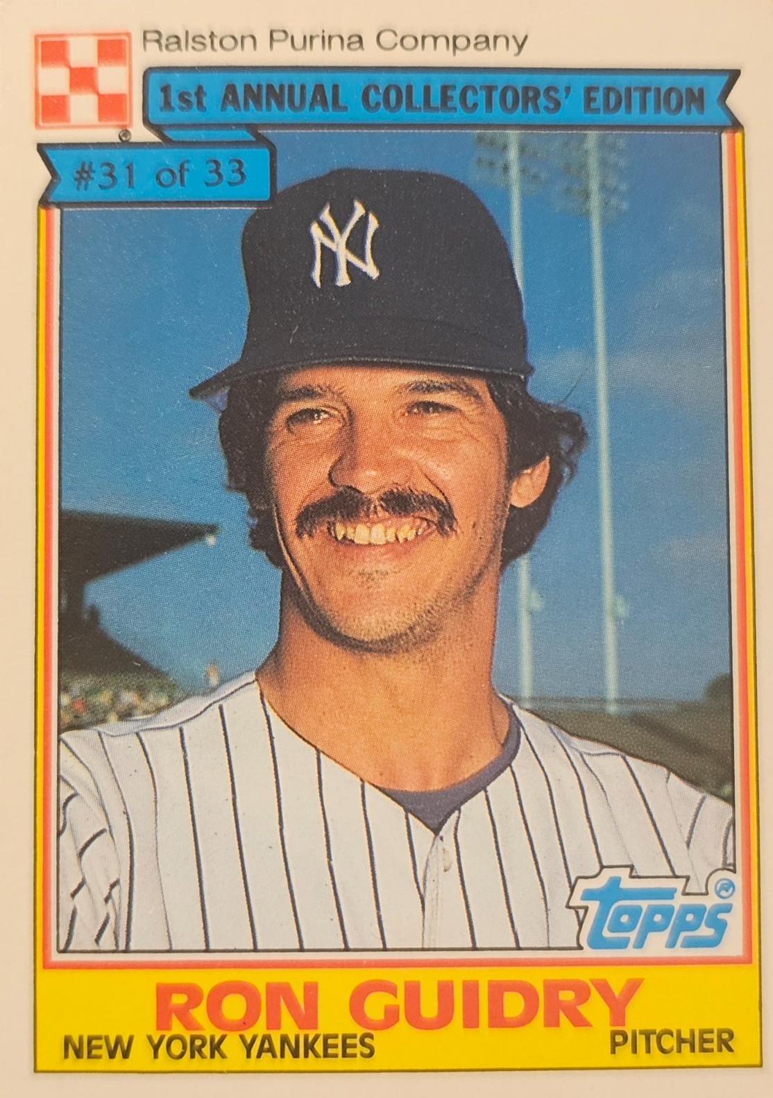 Ron Guidry #31 Prices | 1984 Ralston Purina | Baseball Cards