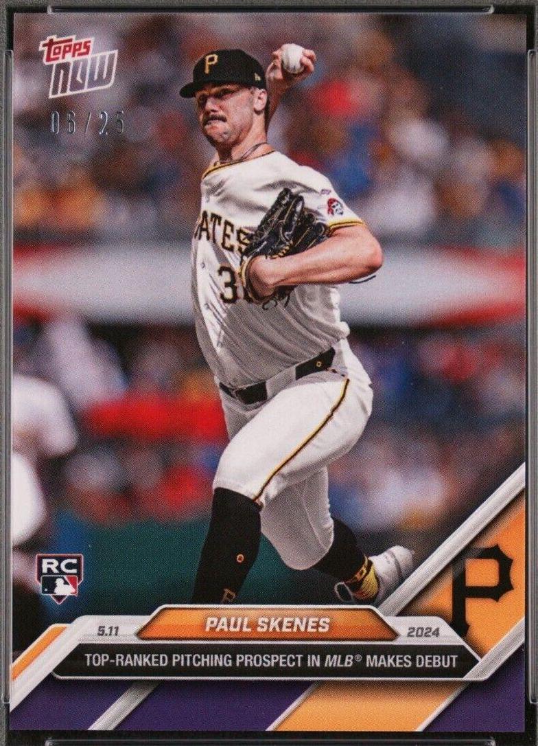 Paul Skenes [Purple] 179 Prices [Rookie] 2024 Topps Now Baseball Cards