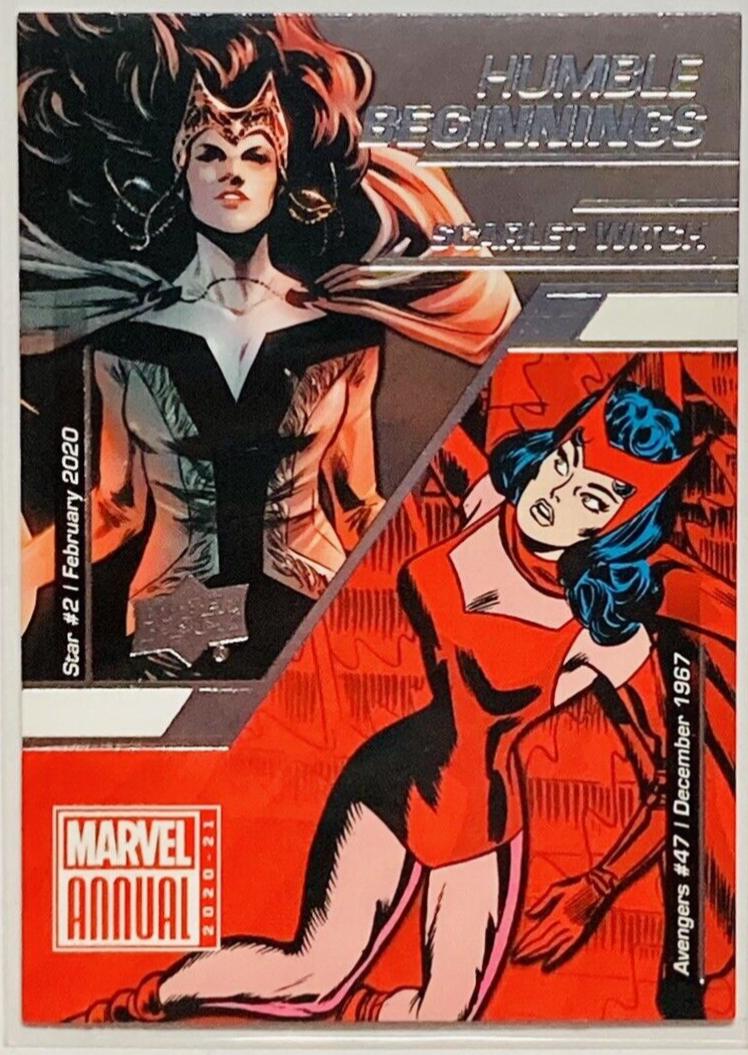 Scarlet Witch #HB-7 Marvel 2020 Upper Deck Annual Humble Beginnings