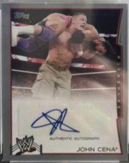 John Cena [Silver] Wrestling Cards 2014 Topps WWE Autographs