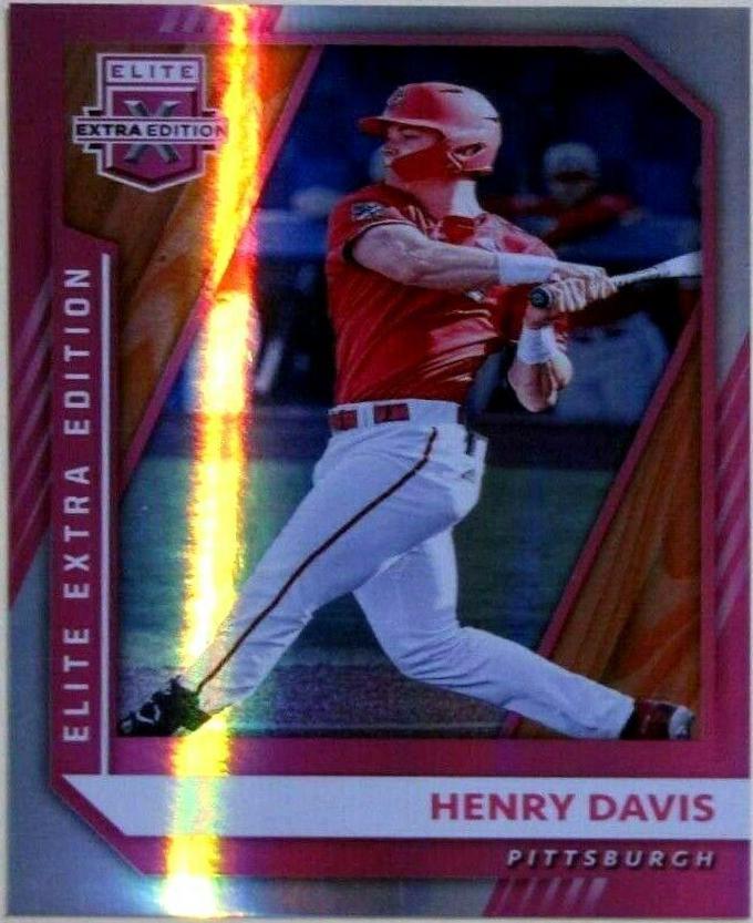 Henry Davis [Pink] #1 Baseball Cards 2021 Panini Elite Extra Edition