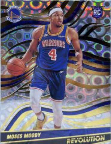 Moses Moody [Groove] #104 Basketball Cards 2021 Panini Revolution