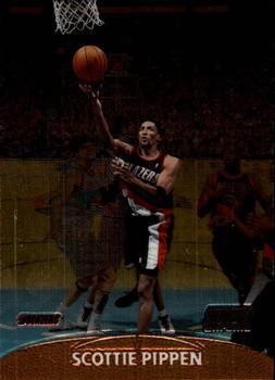 Scottie Pippen #129 Basketball Cards 1999 Stadium Club Chrome